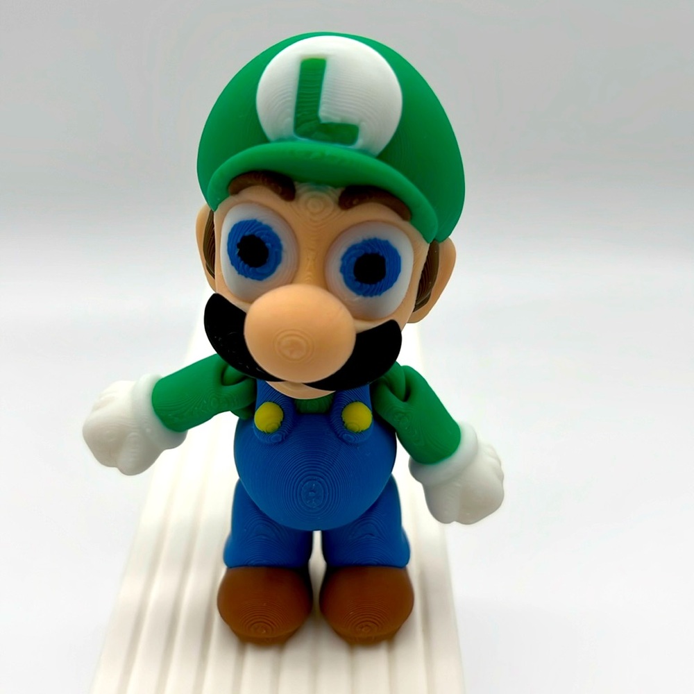 3D printed Articulated Luigi Fidget Toy Fun Collec…
